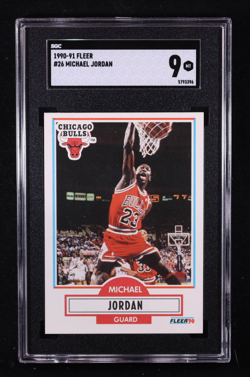 Michael Jordan 1990-91 Fleer #26 (SGC 9) at PristineAuction.com Michael Jordan 1990-91 Fleer #26 (SGC 9) at PristineAuction.com