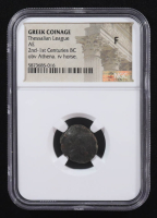 2nd-1st Centuries B.C. Greek Coinage Thessalian League AE Coin (NGC Fine) at PristineAuction.com