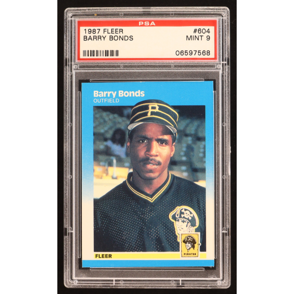 Barry Bonds 1987 Fleer #604 RC (PSA 9) at PristineAuction.com