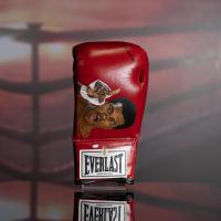 Muhammad Ali Signed Everlast Boxing Glove with Handpainted Portrait (OnlineCOA) at PristineAuction.com