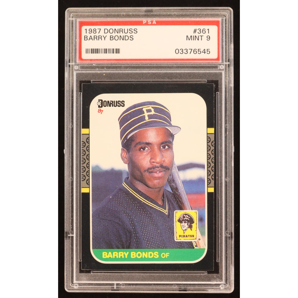 Barry Bonds 1987 Donruss #361 RC (PSA 9) at PristineAuction.com
