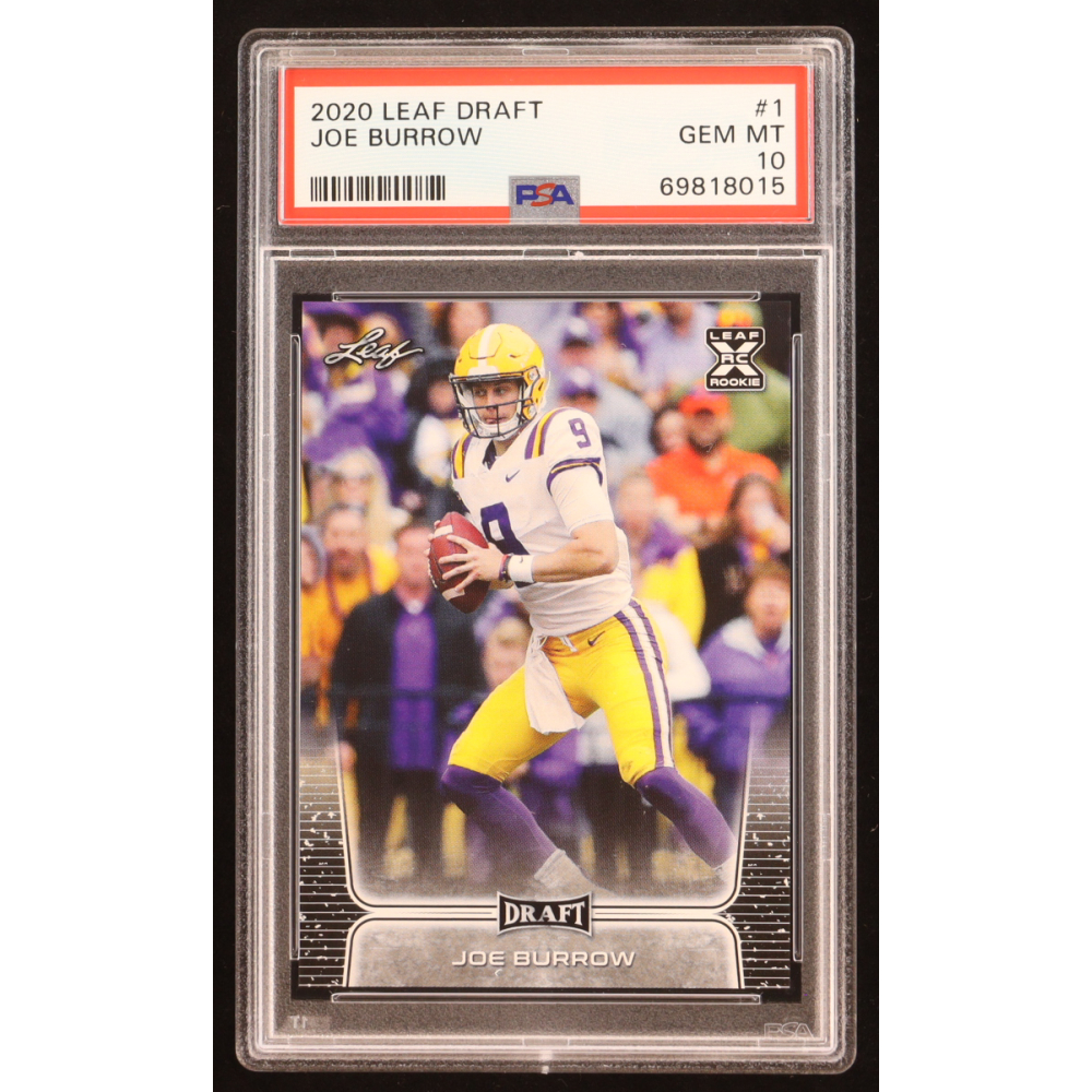 Joe Burrow 2020 Leaf Draft XRC #1 RC (PSA 10) at PristineAuction.com