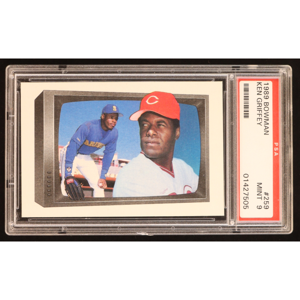 Ken Griffey Sr. / Ken Griffey Jr. 1989 Bowman #259 RC (PSA 9) at PristineAuction.com