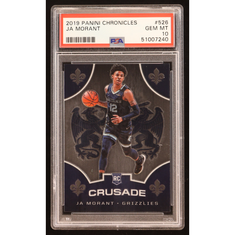 Ja Morant 2019-20 Panini Chronicles Crusade #526 RC (PSA 10) at PristineAuction.com