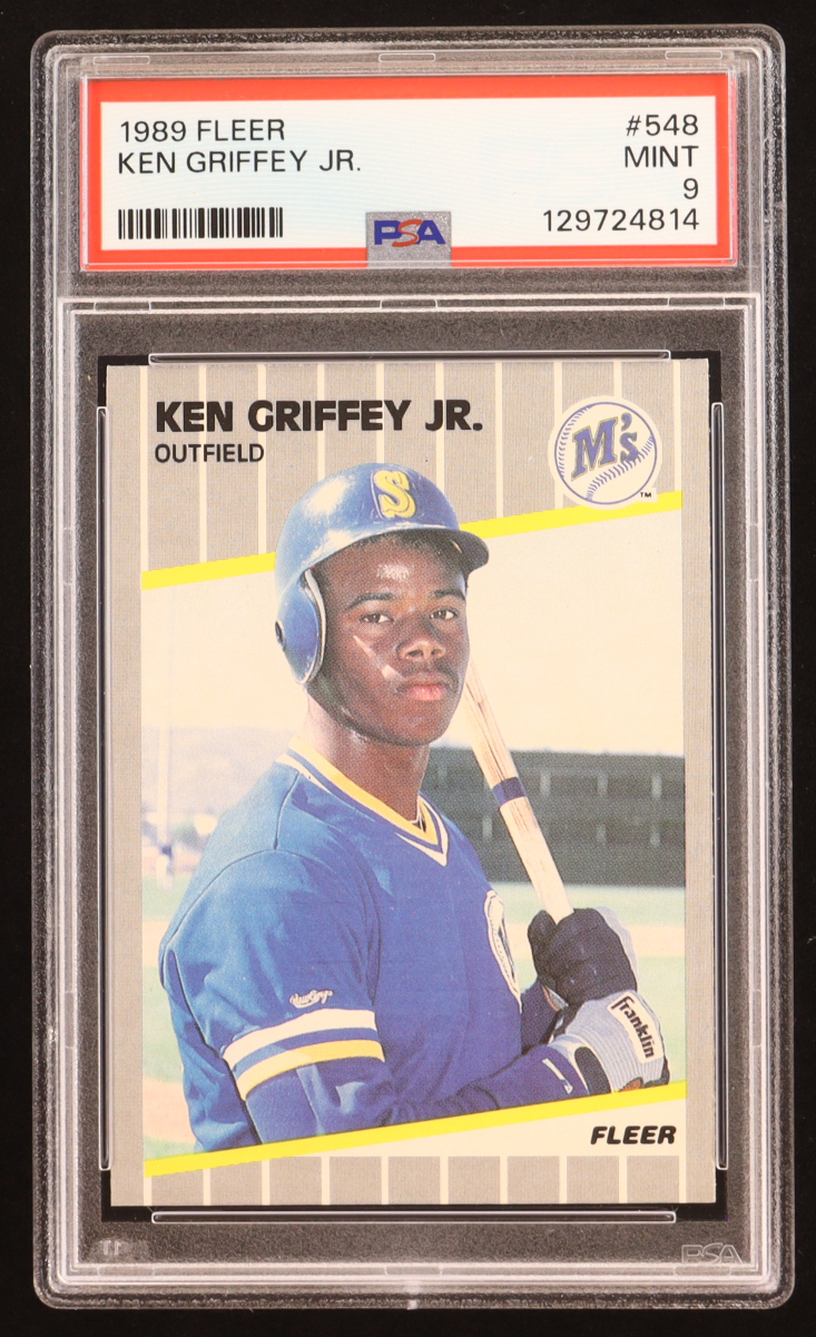 Ken Griffey Jr. 1989 Fleer #548 RC (PSA 9) at PristineAuction.com Ken Griffey Jr. 1989 Fleer #548 RC (PSA 9) at PristineAuction.com