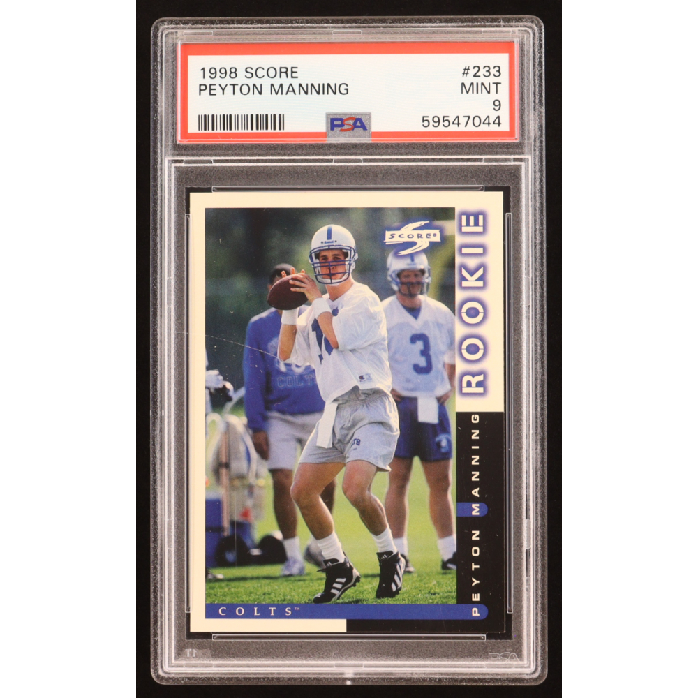 Peyton Manning 1998 Score #223 RC (PSA 9) at PristineAuction.com
