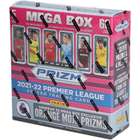 2021-22 Panini Prizm Premier League EPL Soccer Mega Box with (12) Packs at PristineAuction.com