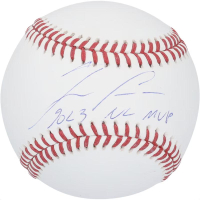 Ronald Acuna Jr. Signed OML Baseball Inscribed "2023 NL MVP" (Fanatics) at PristineAuction.com