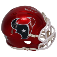 Dalton Schultz Signed Texans Flash Alternate Speed Mini Helmet (Beckett) at PristineAuction.com