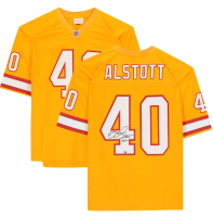 Mike Alstott Signed Buccaneers Mitchell & Ness Authentic Jersey (Fanatics) at PristineAuction.com
