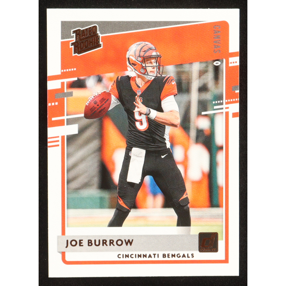 Joe Burrow 2020 Donruss Rated Rookies Canvas #301 RC at PristineAuction.com
