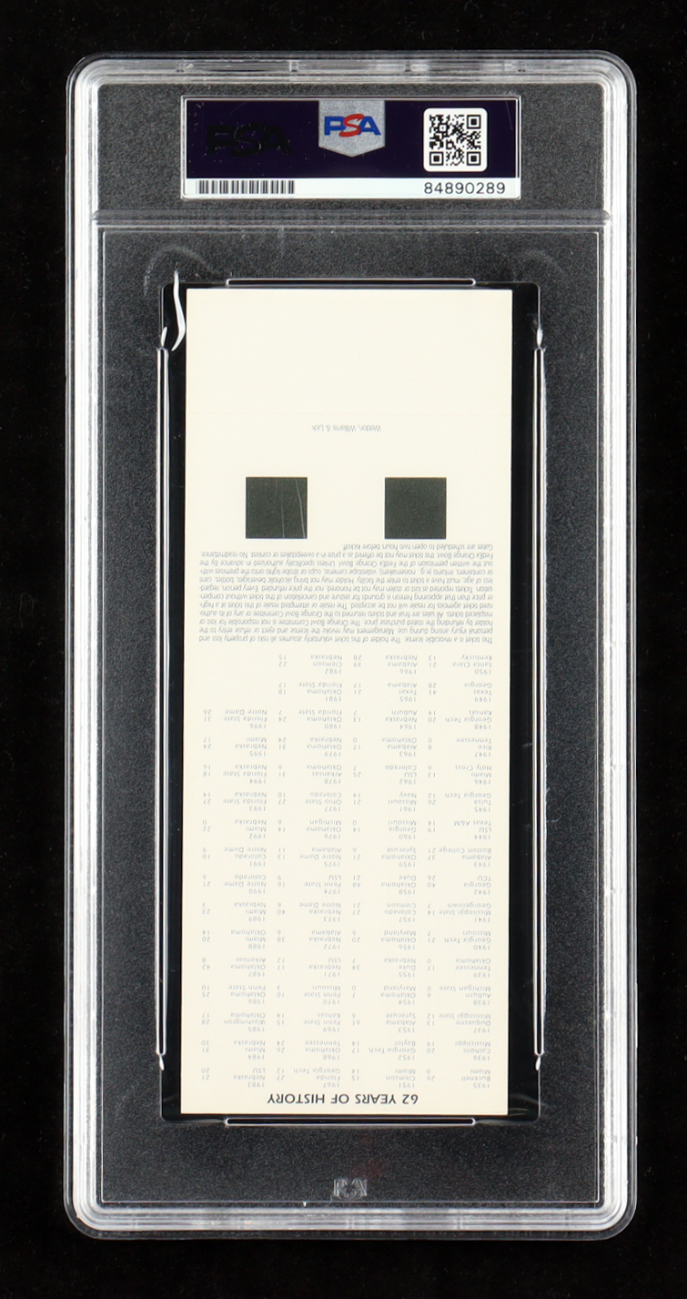 Tom Osborne Signed 1996 63rd Annual FedEx Orange Bowl Game Ticket (PSA) at PristineAuction.com Tom Osborne Signed 1996 63rd Annual FedEx Orange Bowl Game Ticket (PSA) at PristineAuction.com