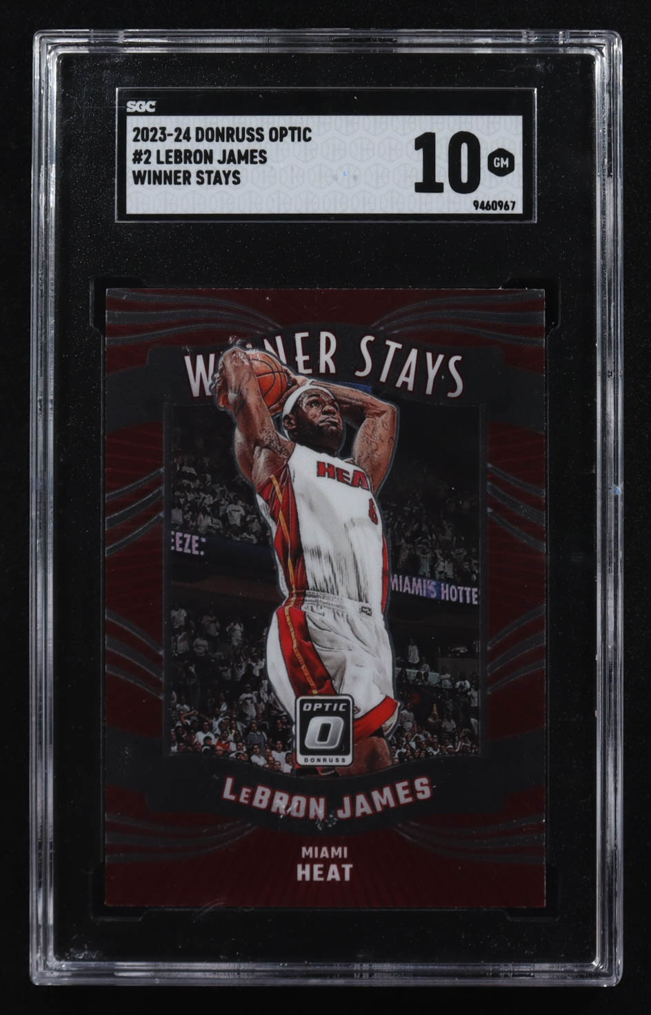 LeBron James 2023-24 Donruss Optic Winner Stays #2 (SGC 10) at PristineAuction.com LeBron James 2023-24 Donruss Optic Winner Stays #2 (SGC 10) at PristineAuction.com