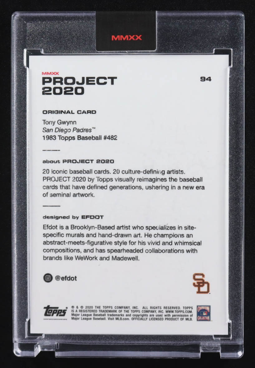 Tony Gwynn 2020 Topps Project 2020 #94 Efdot at PristineAuction.com Tony Gwynn 2020 Topps Project 2020 #94 Efdot at PristineAuction.com