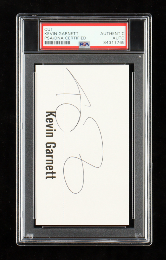 Kevin Garnett Signed Cut (PSA) at PristineAuction.com Kevin Garnett Signed Cut (PSA) at PristineAuction.com