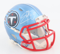 Eddie George Signed Titans Flash Alternate Speed Mini Helmet (Beckett) at PristineAuction.com