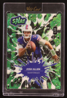 Josh Allen 2025 Wild Card Splat Green #SBGRE01-JA RC #5/12 at PristineAuction.com