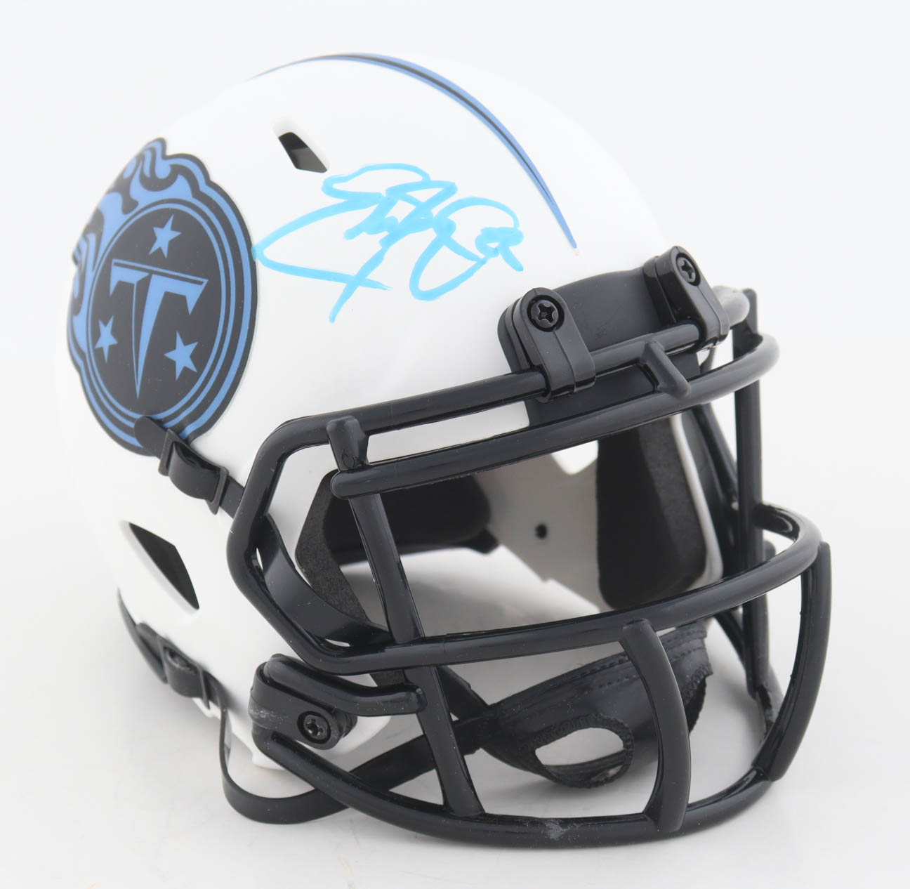 Eddie George Signed Titans Lunar Eclipse Alternate Speed Mini Helmet (Beckett) at PristineAuction.com Eddie George Signed Titans Lunar Eclipse Alternate Speed Mini Helmet (Beckett) at PristineAuction.com