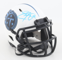 Eddie George Signed Titans Lunar Eclipse Alternate Speed Mini Helmet (Beckett) at PristineAuction.com