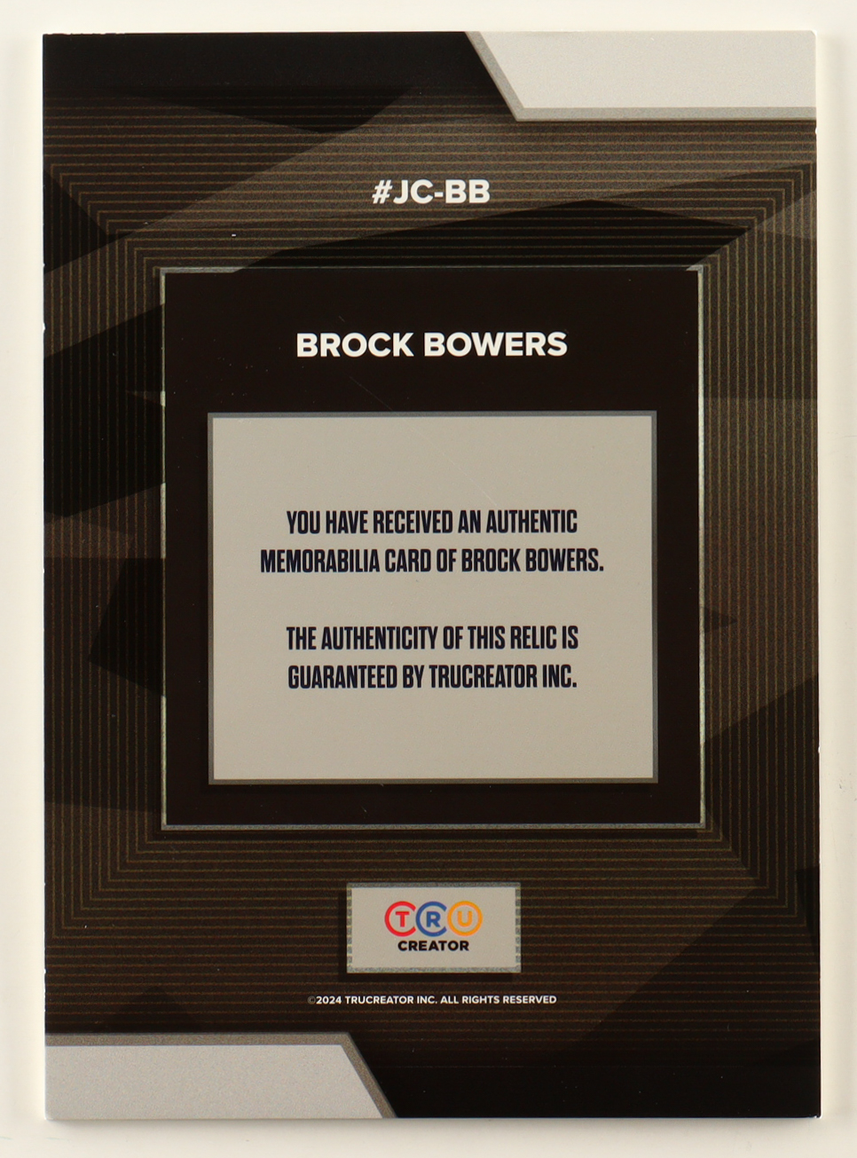 Brock Bowers 2024 TruCreator Jumbo Cracked Ice #07 #JCBB JSY RC at PristineAuction.com Brock Bowers 2024 TruCreator Jumbo Cracked Ice #07 #JCBB JSY RC at PristineAuction.com