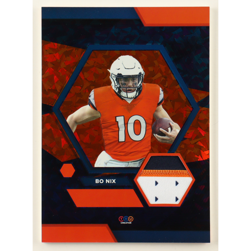 Bo Nix 2024 TruCreator Jumbo Cracked Ice #06 #JC-BN RC at PristineAuction.com