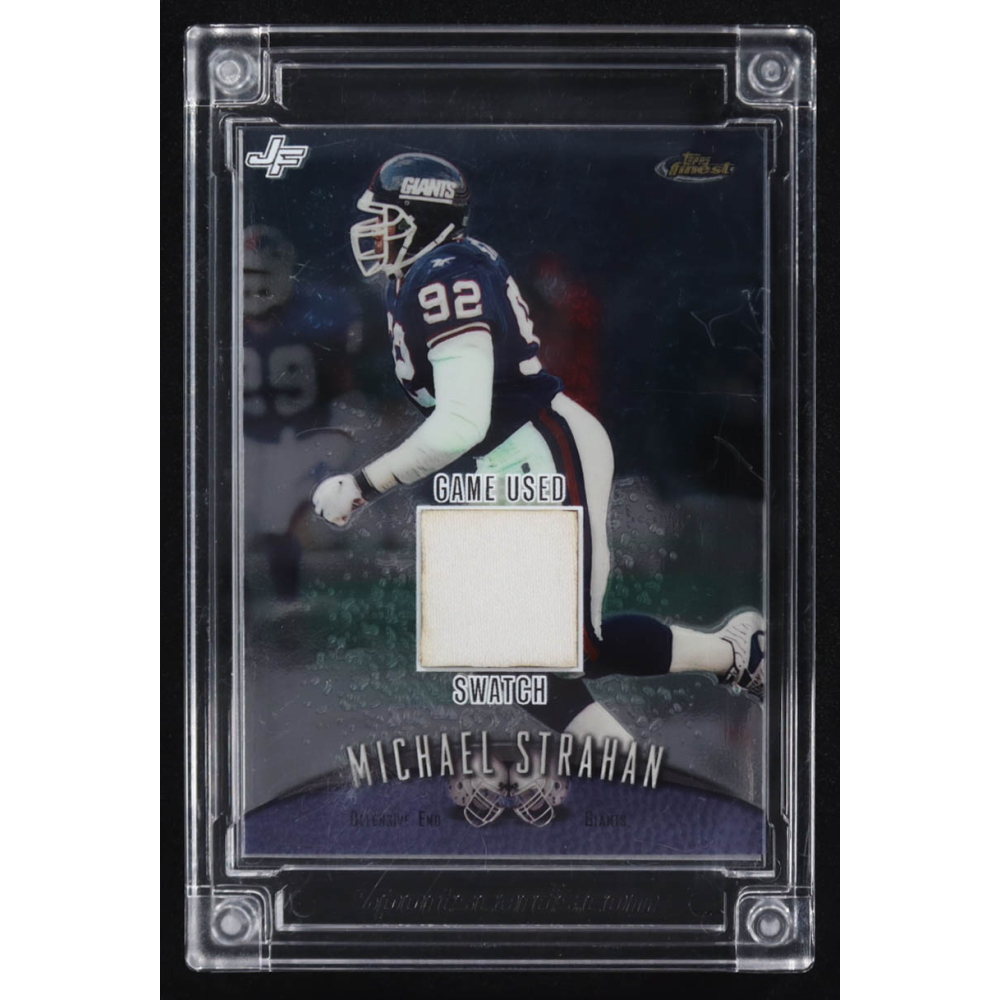 Michael Strahan 2024 Jersey Fusion Football #MS03 at PristineAuction.com