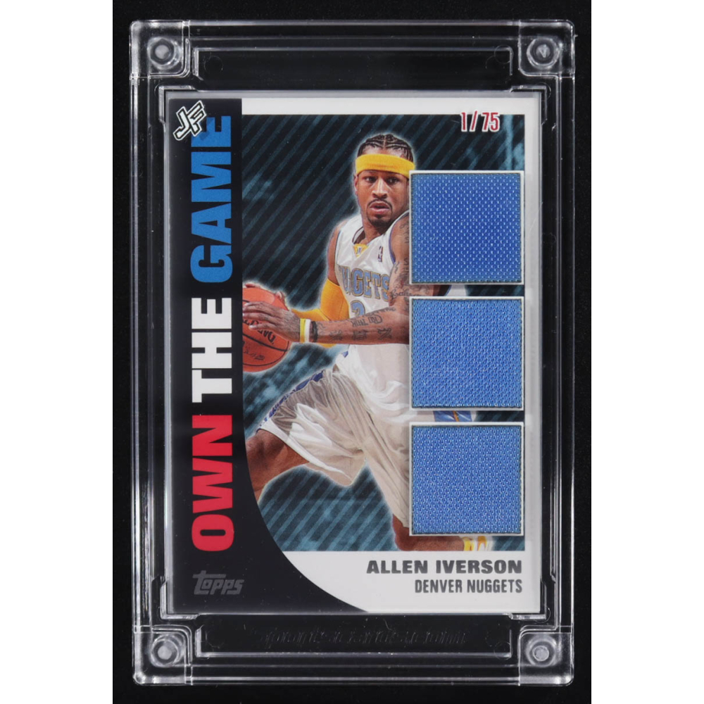 Allen Iverson 2022-23 Jersey Fusion Basketball #AI07 #01/75 at PristineAuction.com