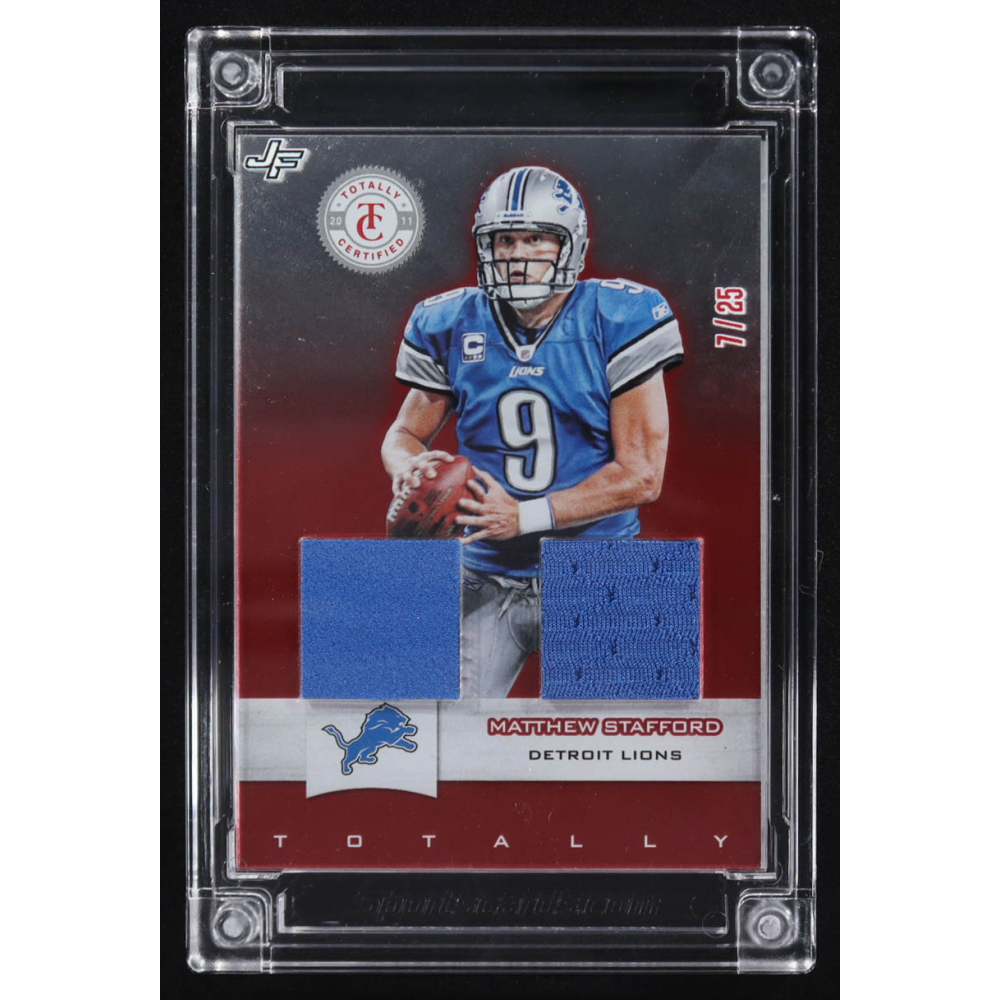 Matthew Stafford 2022 Jersey Fusion #MS13 #07/25 at PristineAuction.com