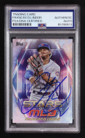 Francisco Lindor Signed 2023 Topps Stars Of MLB #SMLB-28 RC (PSA) at PristineAuction.com