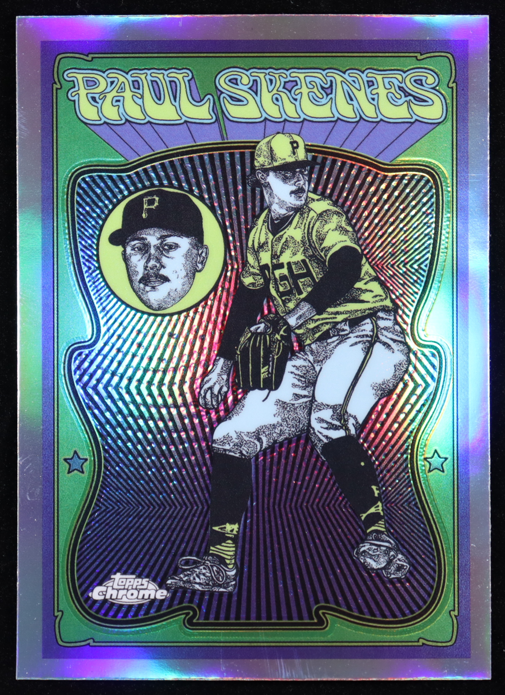Paul Skenes 2025 Topps Chrome Ultra Violet All-Stars #UV4 at PristineAuction.com Paul Skenes 2025 Topps Chrome Ultra Violet All-Stars #UV4 at PristineAuction.com