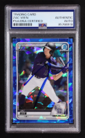 Zac Veen Signed 2020 Bowman Chrome Sapphire #BD-107 RC (PSA) at PristineAuction.com