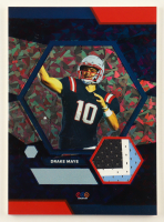 Drake Maye 2024 TruSport Jumbo Trucreator Cracked Ice #10 #JCDM JSY RC at PristineAuction.com