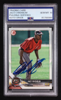 Jazz Chisholm Signed 2018 Bowman #BD-16 RC (PSA | Autograph Graded PSA 10) at PristineAuction.com