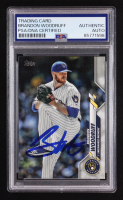Brandon Woodruff Signed 2020 Topps Series One #32 (PSA | Autograph Graded PSA 10) at PristineAuction.com