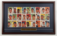 1954 Topps Uncut Card Sheet Custom Framed Display with Title Plaque at PristineAuction.com