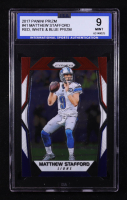 Matthew Stafford 2017 Panini Prizm Prizms Red White and Blue #41 (ISA 9) at PristineAuction.com