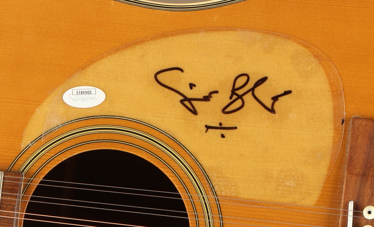 Ginger Baker Signed Pickguard With Acoustic Guitar (JSA) at PristineAuction.com Ginger Baker Signed Pickguard With Acoustic Guitar (JSA) at PristineAuction.com