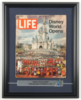 1971 Life Magazine "Disney World Opens" Custom Framed Display at PristineAuction.com