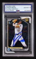 Konnor Griffin Signed 2024 Bowman Chrome #BDC-22 RC (PSA | Autograph Graded PSA 10) at PristineAuction.com