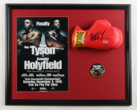 Mike Tyson Signed "Tyson vs Holyfield" Custom Framed Print Display with Everlast Glove (PSA & Tyson) at PristineAuction.com