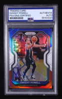 Dwight Powell Signed 2020-21 Panini Prizm Prizms Red White and Blue #83 (PSA Encapsulated) at PristineAuction.com