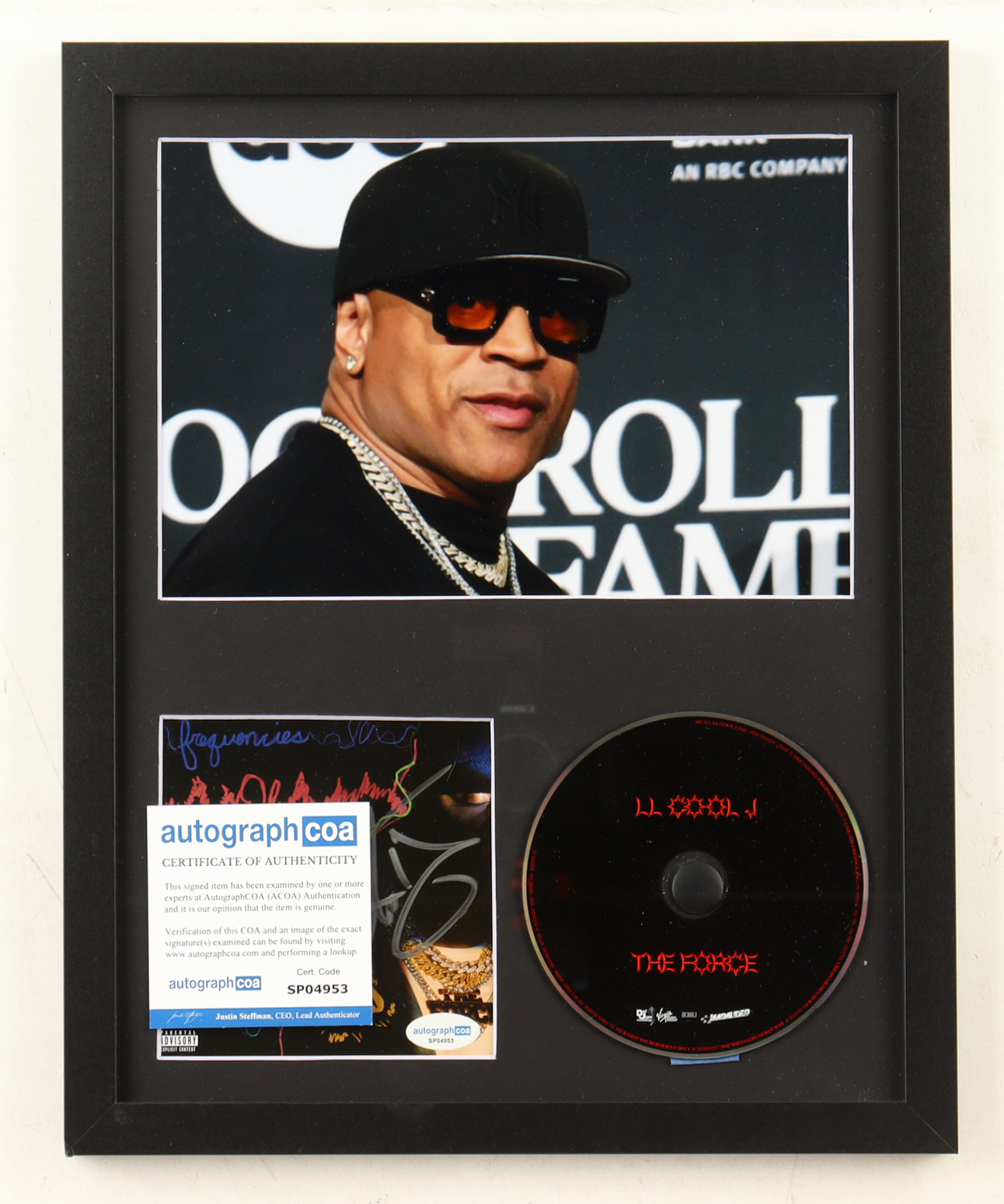 LL Cool J Signed Custom Framed "The FORCE" CD Album Insert Display with Disc (ACOA) at PristineAuction.com LL Cool J Signed Custom Framed "The FORCE" CD Album Insert Display with Disc (ACOA) at PristineAuction.com