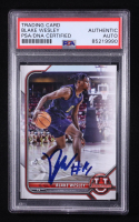 Blake Wesley Signed 2021-22 Bowman Chrome University #49 (PSA Encapsulated) at PristineAuction.com