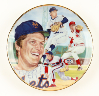 Tom Seaver Signed "The Franchise" LE 1992 Ceramic Plate (Gartlan) at PristineAuction.com