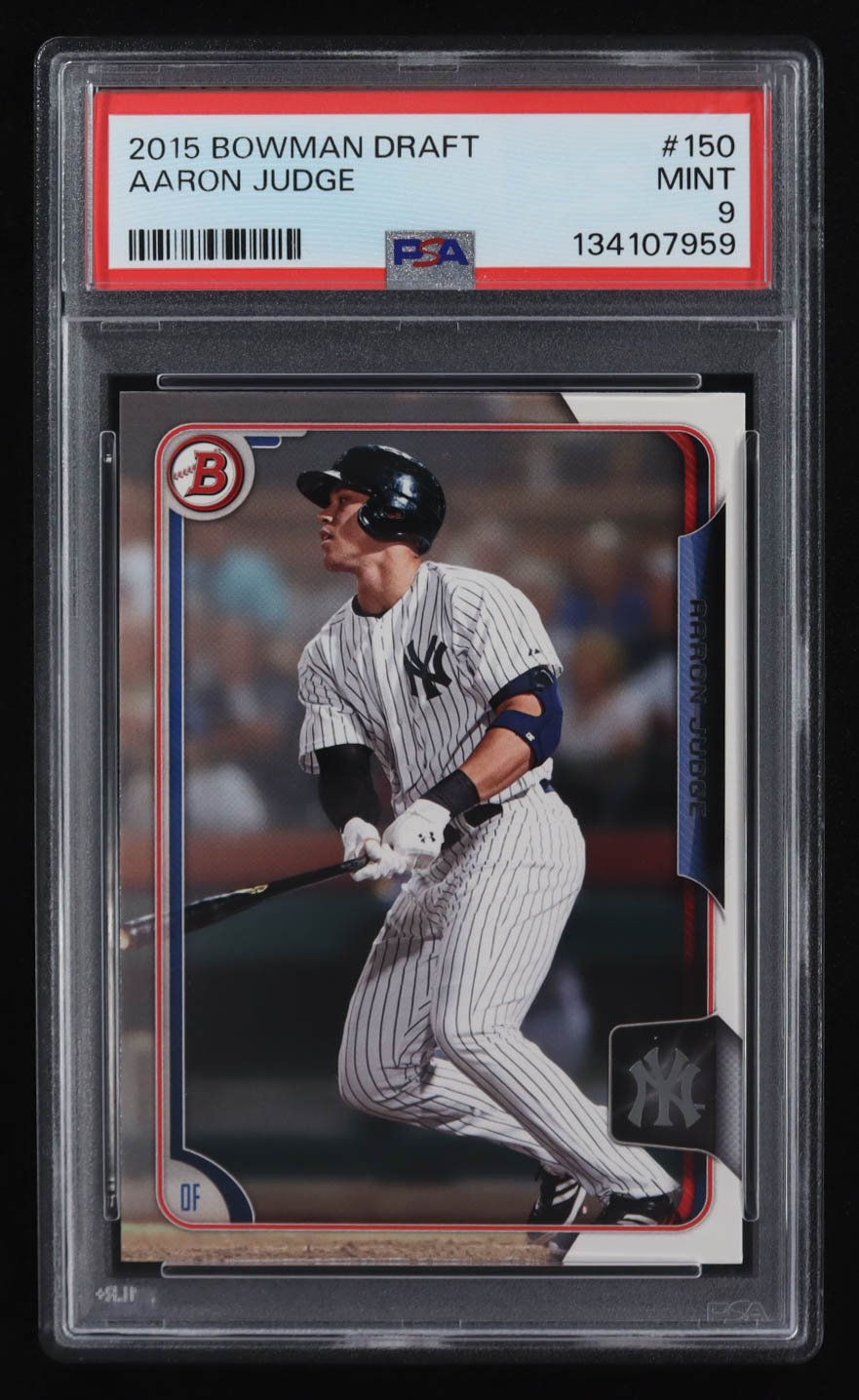 Aaron Judge 2015 Bowman Draft #150 RC (PSA 9) at PristineAuction.com Aaron Judge 2015 Bowman Draft #150 RC (PSA 9) at PristineAuction.com