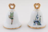 Vintage 1972 Disney World Souvenir Ceramic Bell Shaped Salt & Pepper Shakers at PristineAuction.com
