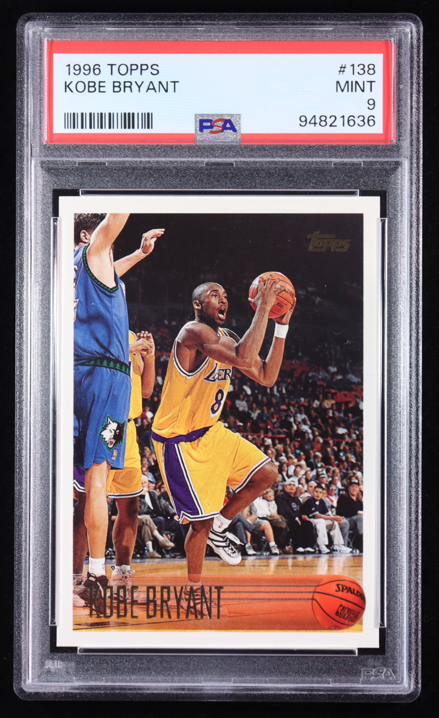 Kobe Bryant 1996-97 Topps #138 RC (PSA 9) at PristineAuction.com Kobe Bryant 1996-97 Topps #138 RC (PSA 9) at PristineAuction.com