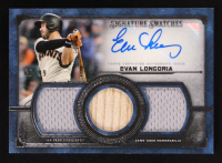 Evan Longoria 2019 Topps Museum Collection Signature Swatches Triple Relic Autographs Game-Used #SSTAEL #60/99 at PristineAuction.com