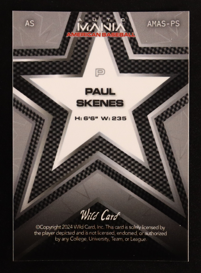 Paul Skenes 2024 Wild Card Auto Mania American Baseball Mount Rushmore Mojo #AMAS-PS #04/15 RC at PristineAuction.com Paul Skenes 2024 Wild Card Auto Mania American Baseball Mount Rushmore Mojo #AMAS-PS #04/15 RC at PristineAuction.com