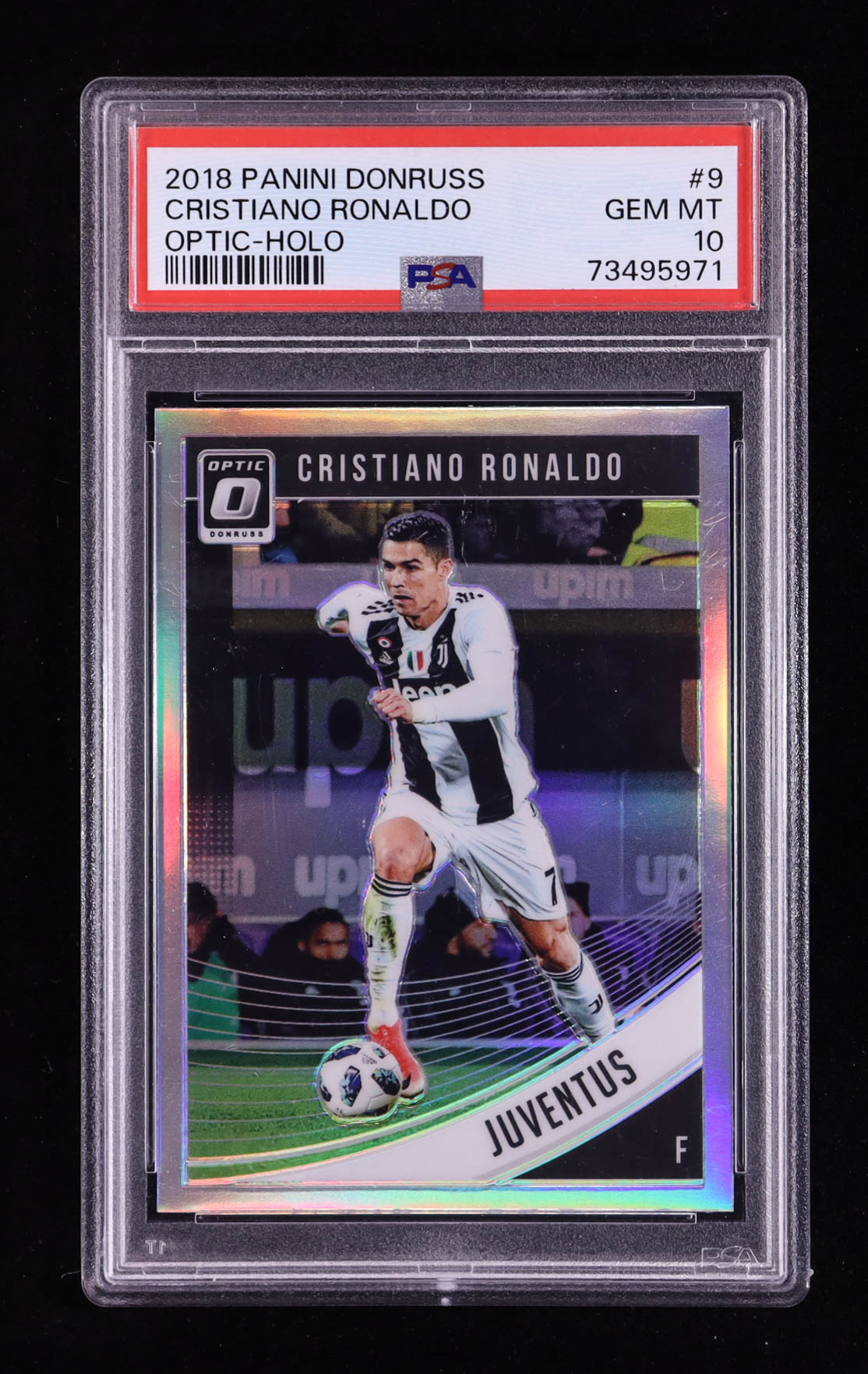 Cristiano Ronaldo 2018-19 Donruss Optic Holo #9 (PSA 10) at PristineAuction.com Cristiano Ronaldo 2018-19 Donruss Optic Holo #9 (PSA 10) at PristineAuction.com